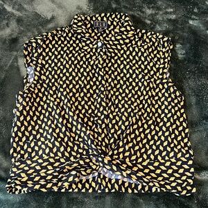 Medium Blouse black and yellow